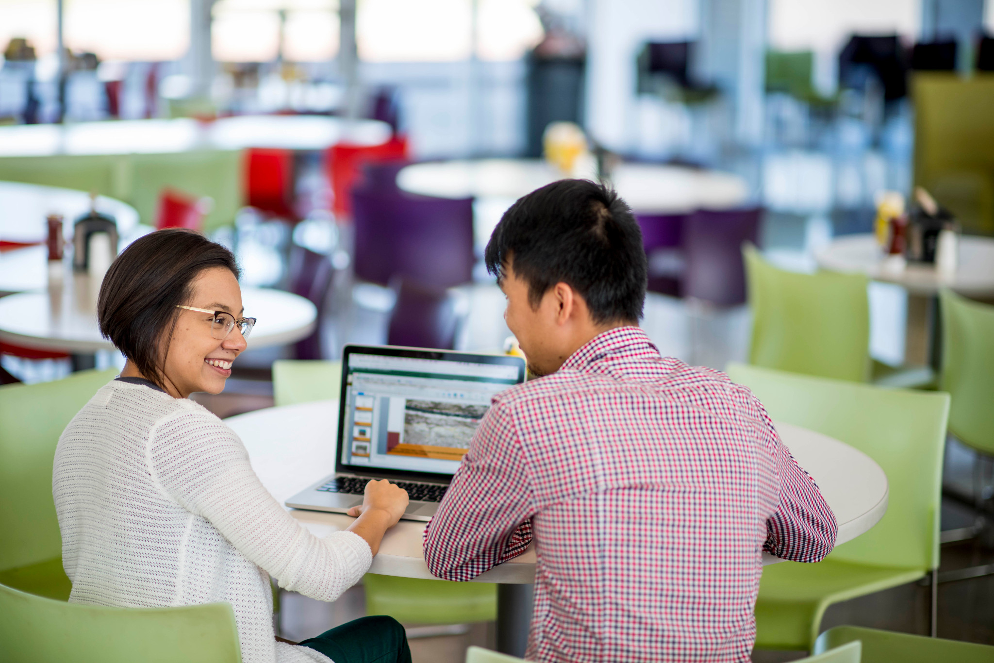 Students working together at N A U–Yuma.