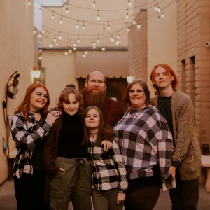 Melinda McCullin with her family.