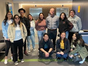 Students posing with Dr. Chris Gore
